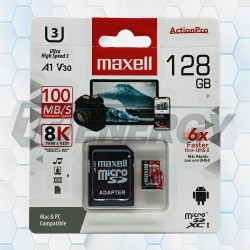 Memoria Micro SDXC 128GB Maxell Con Adaptador MCSD-128U3