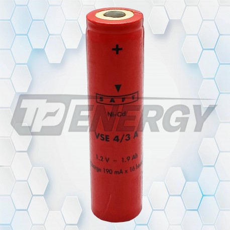 Pila Recargable SAFT 4/3 AA NI-CD 1.9Ah 1.2 V. VSE