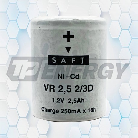 Pila Recargable Saft 2/3 D 2,5Ah 1.2 V. IND